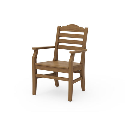 POLYWOOD Savannah Dining Arm Chair — Natural