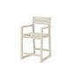 POLYWOOD EDGE Sling Counter Arm Chair — Sand / Parchment Sling