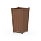 POLYWOOD Vineyard Large Tapered Square Tall Planter Box — Teak