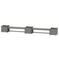 POLYWOOD 60" Vineyard Straight Double Planter Bench Set - Large — Slate Grey