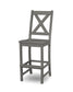 POLYWOOD Braxton Bar Side Chair — Slate Grey