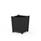 POLYWOOD Vineyard Large Tapered Square Short Planter Box — Black
