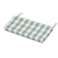POLYWOOD Chinoiserie Bench Seat Cushion — Buffalo Plaid Glacier Spa