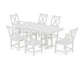 POLYWOOD Braxton 7-Piece Farmhouse Dining Set — White
