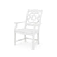 POLYWOOD Chinoiserie Dining Arm Chair — White