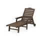 POLYWOOD Savannah Chaise with Arms and Wheels — Kona