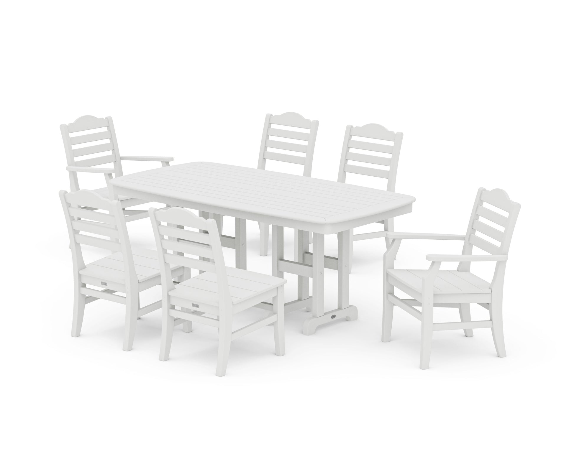 POLYWOOD Savannah 7-Piece Dining Set — Vintage White