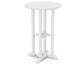POLYWOOD 24" Round Farmhouse Counter Bistro Table — White