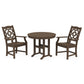 POLYWOOD Chinoiserie 3-Piece Farmhouse Dining Set — Kona
