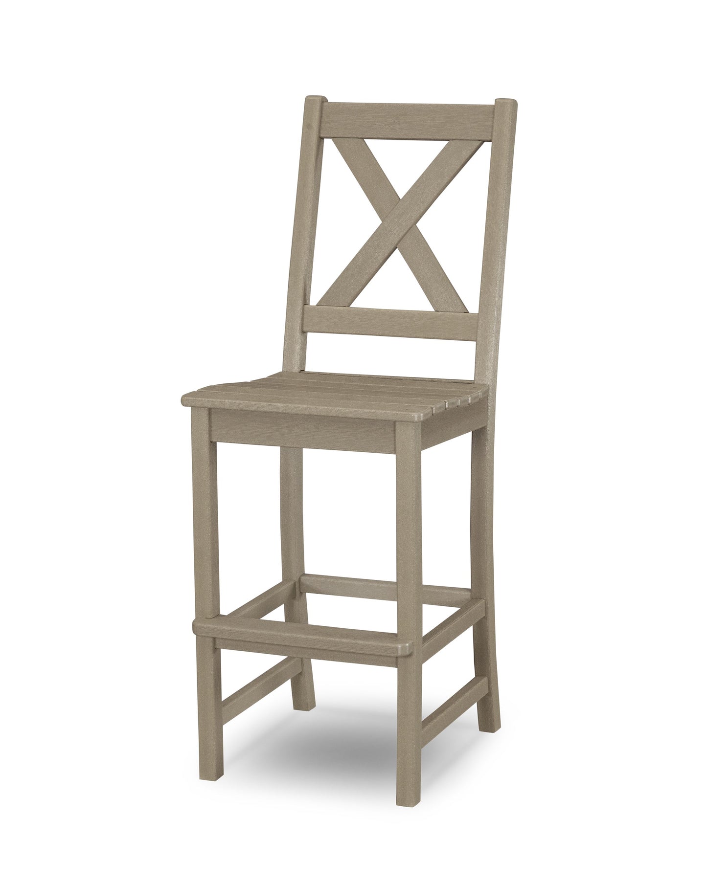 POLYWOOD Braxton Bar Side Chair — Vintage Sahara