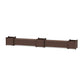 POLYWOOD 60" Nautical Straight Double Planter Storage Bench Set- Large — Mahogany