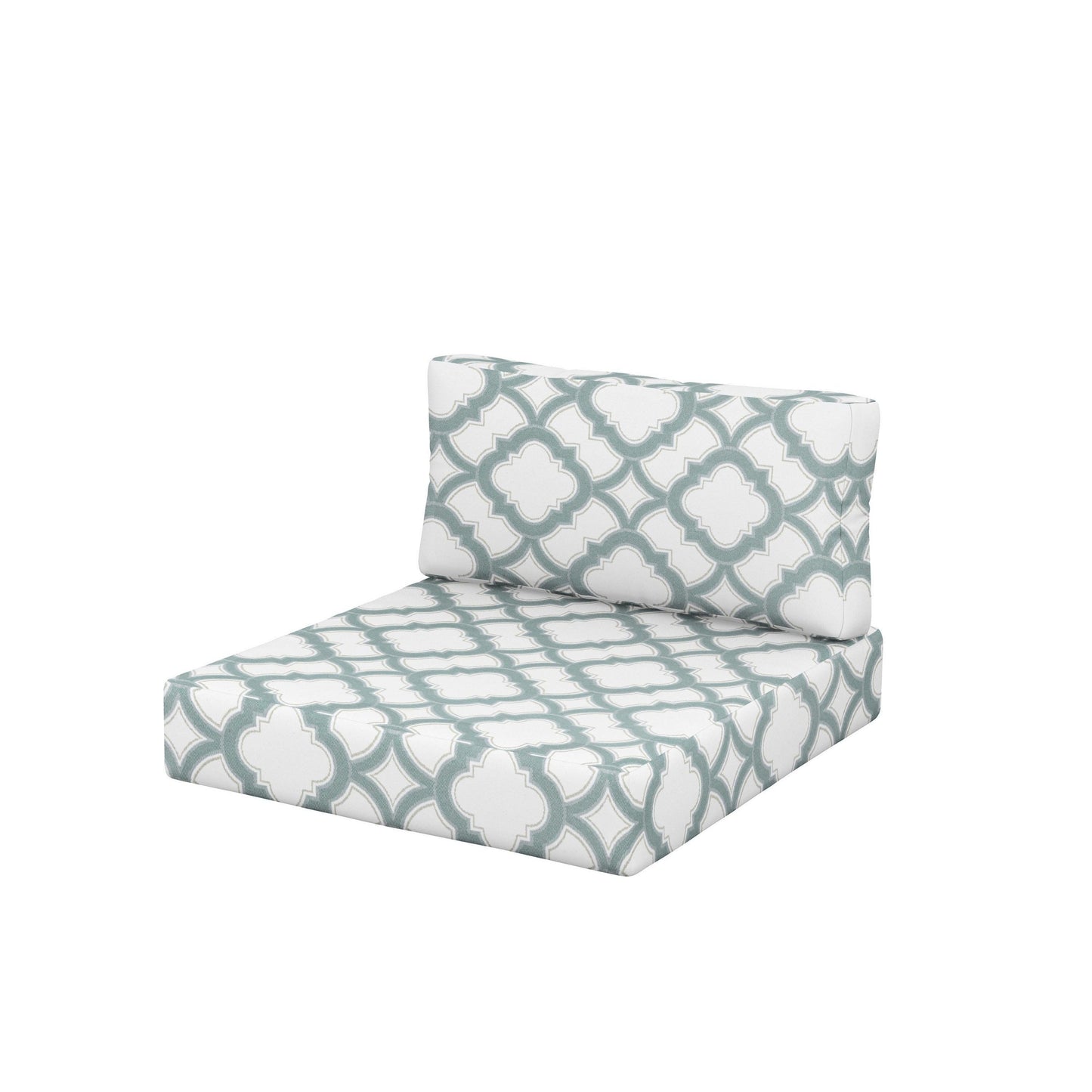 POLYWOOD Acadia Back/Seat Cushion Set — Trellis Glacier Spa