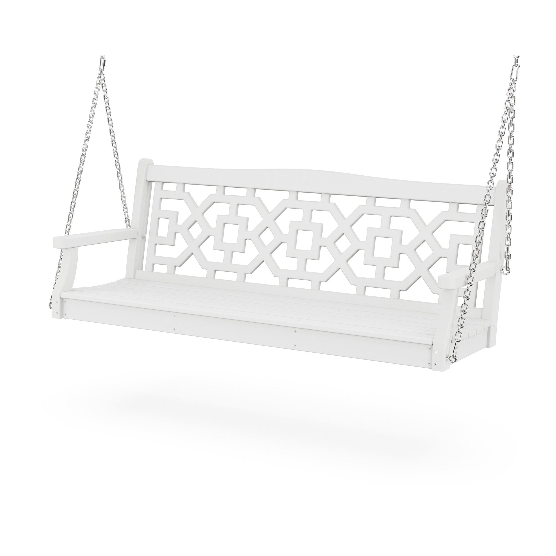 POLYWOOD Chinoiserie 60" Swing — White