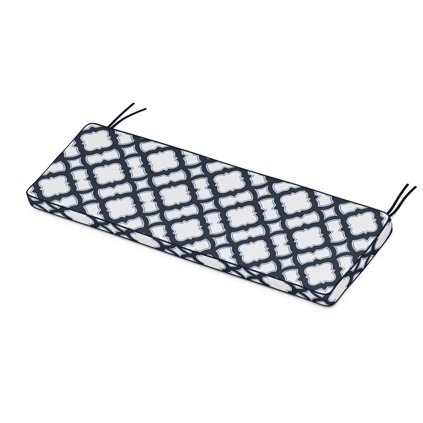 POLYWOOD Chinoiserie Bench Seat Cushion — Trellis Marine Indigo