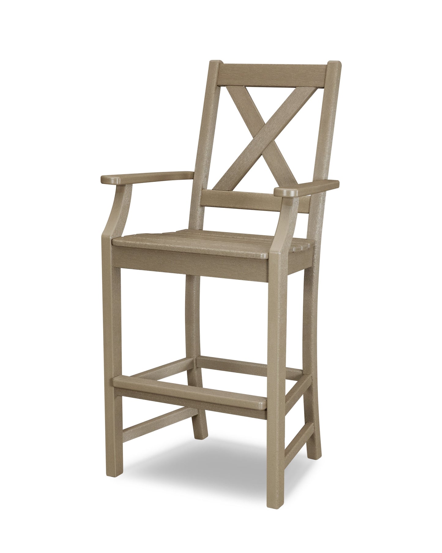 POLYWOOD Braxton Bar Arm Chair — Vintage Sahara