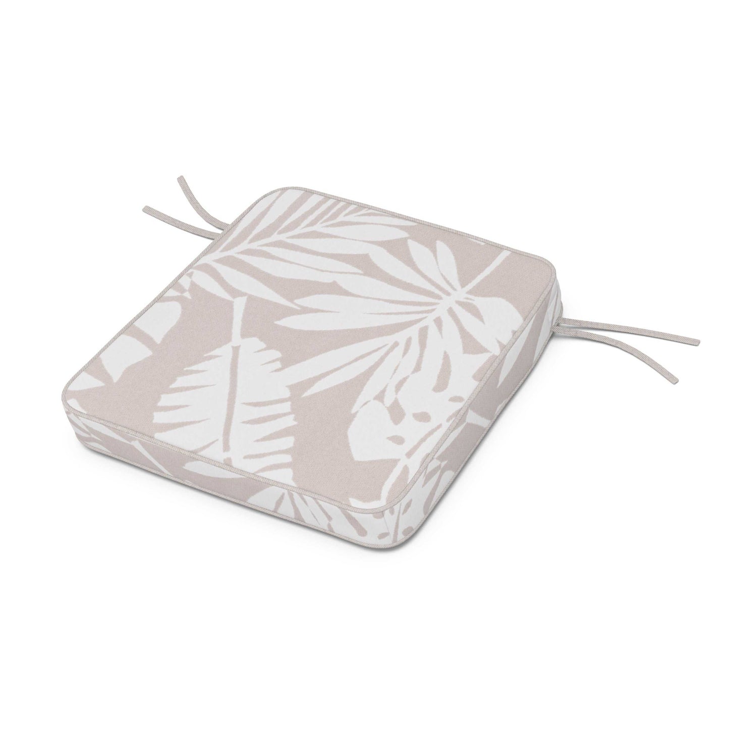 POLYWOOD Acadia Dining Arm Seat Cushion — Leaf Dune Burlap