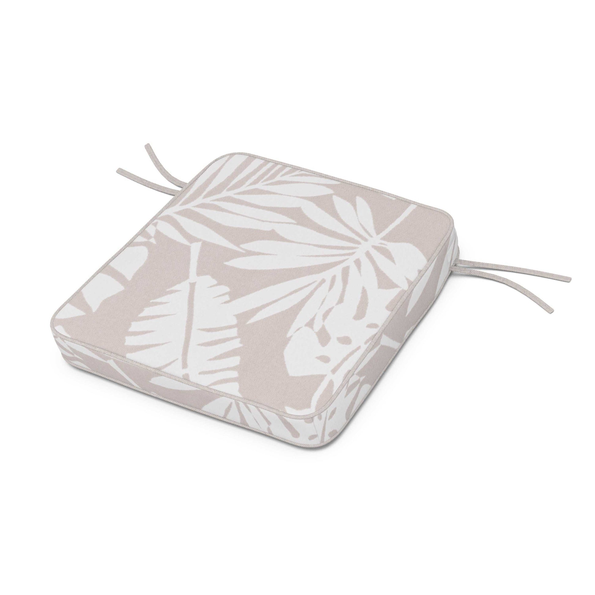 POLYWOOD Acadia Dining Arm Seat Cushion — Leaf Dune Burlap