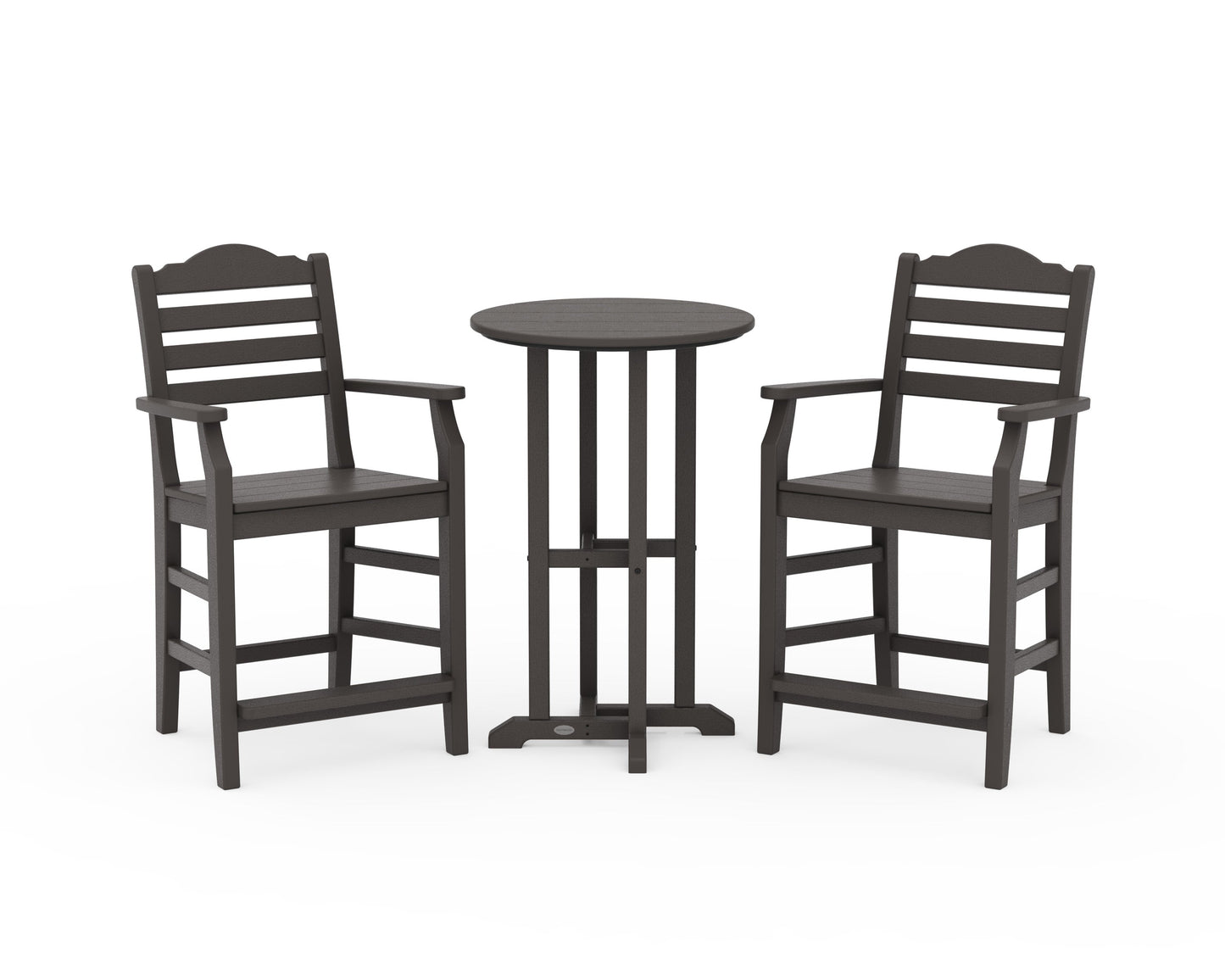 POLYWOOD Savannah 3-Piece Farmhouse Counter Set — Vintage Coffee