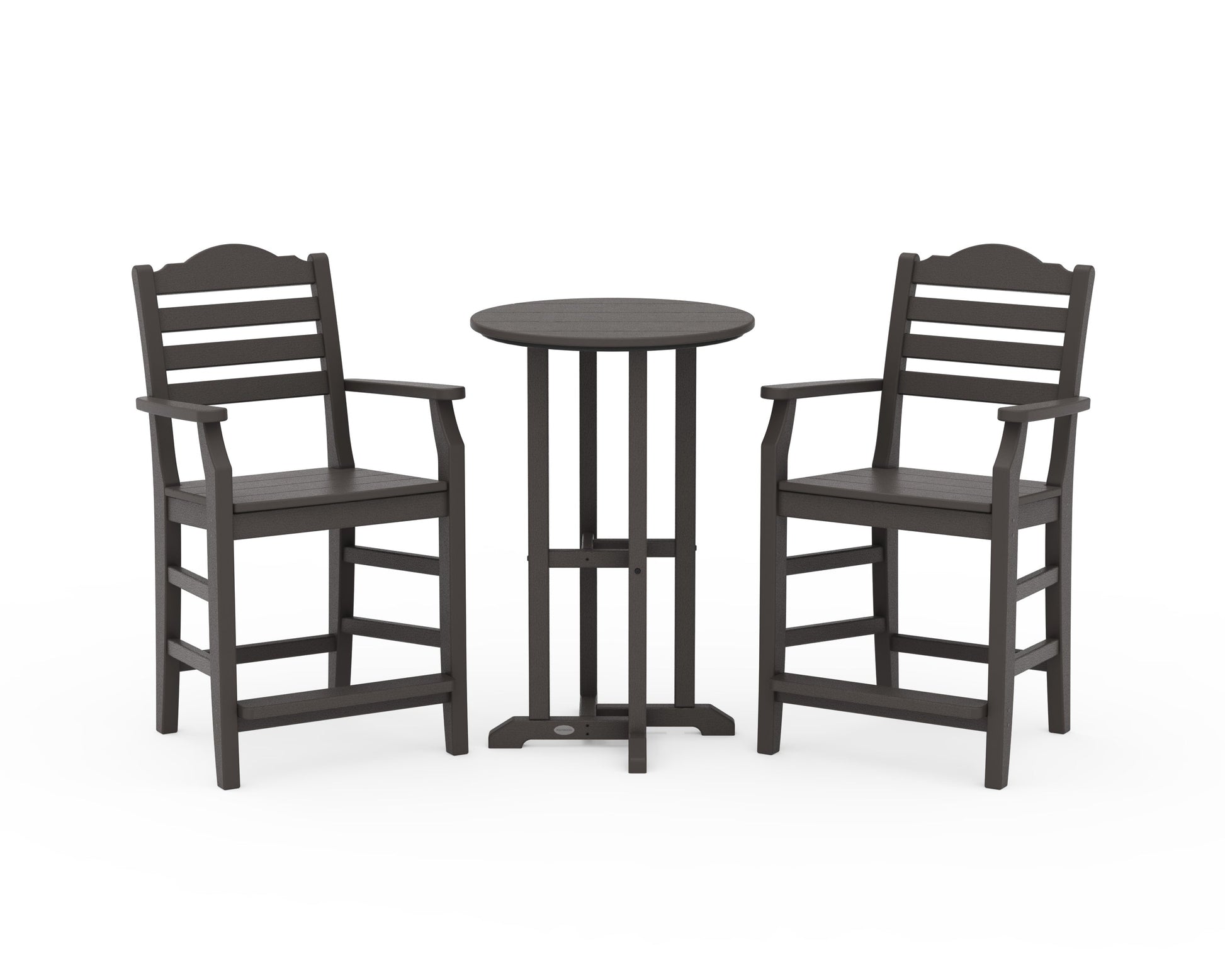 POLYWOOD Savannah 3-Piece Farmhouse Counter Set — Vintage Coffee