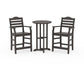 POLYWOOD Savannah 3-Piece Farmhouse Counter Set — Vintage Coffee