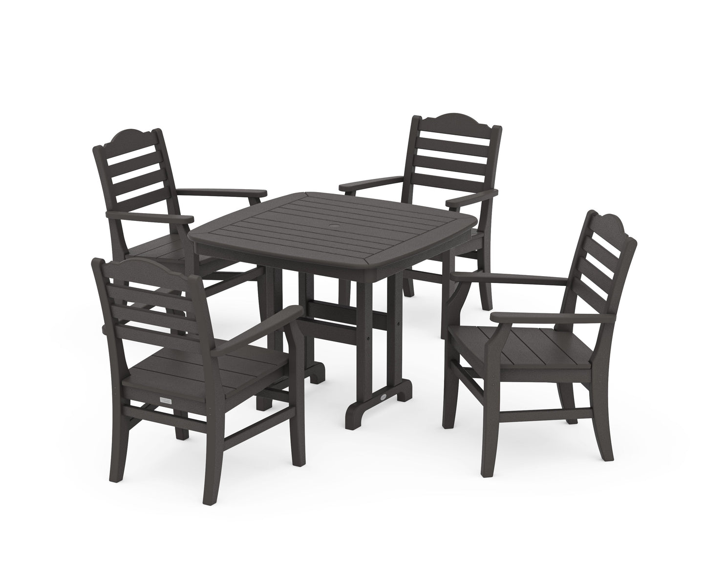 POLYWOOD Savannah 5-Piece Dining Set — Vintage Coffee