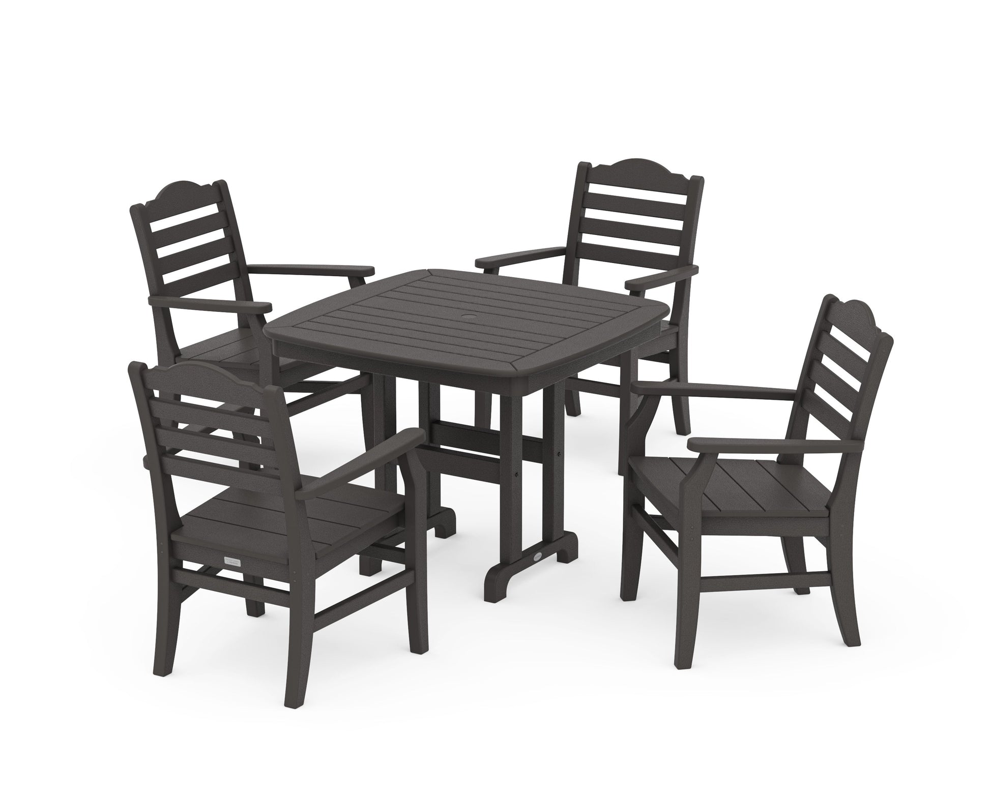 POLYWOOD Savannah 5-Piece Dining Set — Vintage Coffee