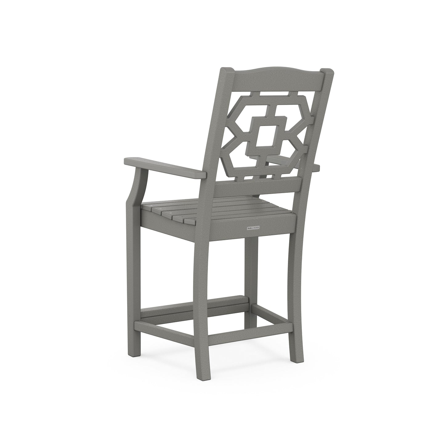 POLYWOOD Chinoiserie Counter Arm Chair