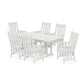 POLYWOOD Acadia Arm Chair 7-Piece Farmhouse Dining Set — Vintage White