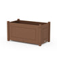 POLYWOOD Country Living Large Rectangle Double Planter Box — Teak