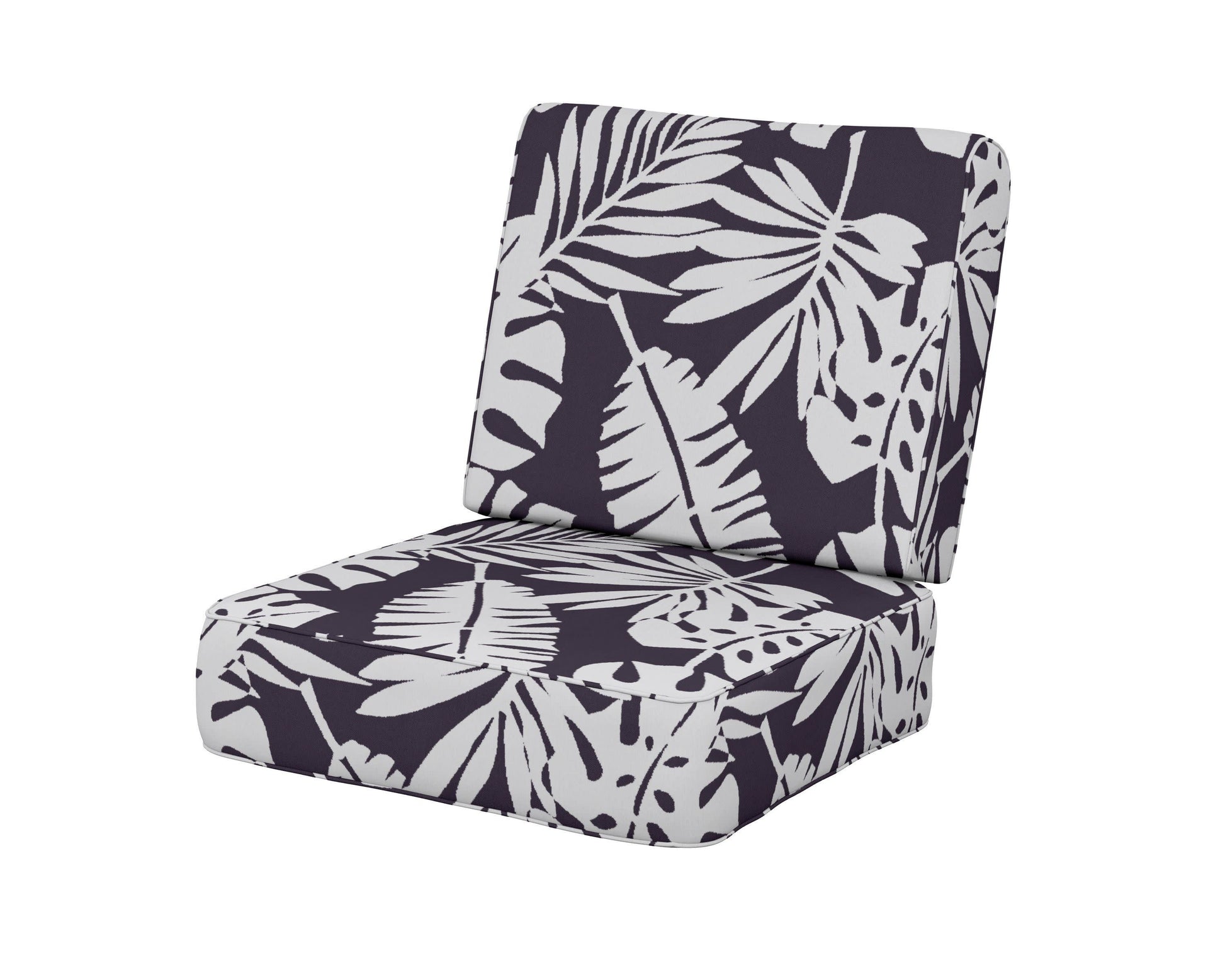 POLYWOOD Ateeva Harbour Seat and Back Cushion — Leaf Navy