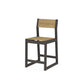 POLYWOOD EDGE Sling Counter Side Chair — Vintage Coffee / Burlap Sling