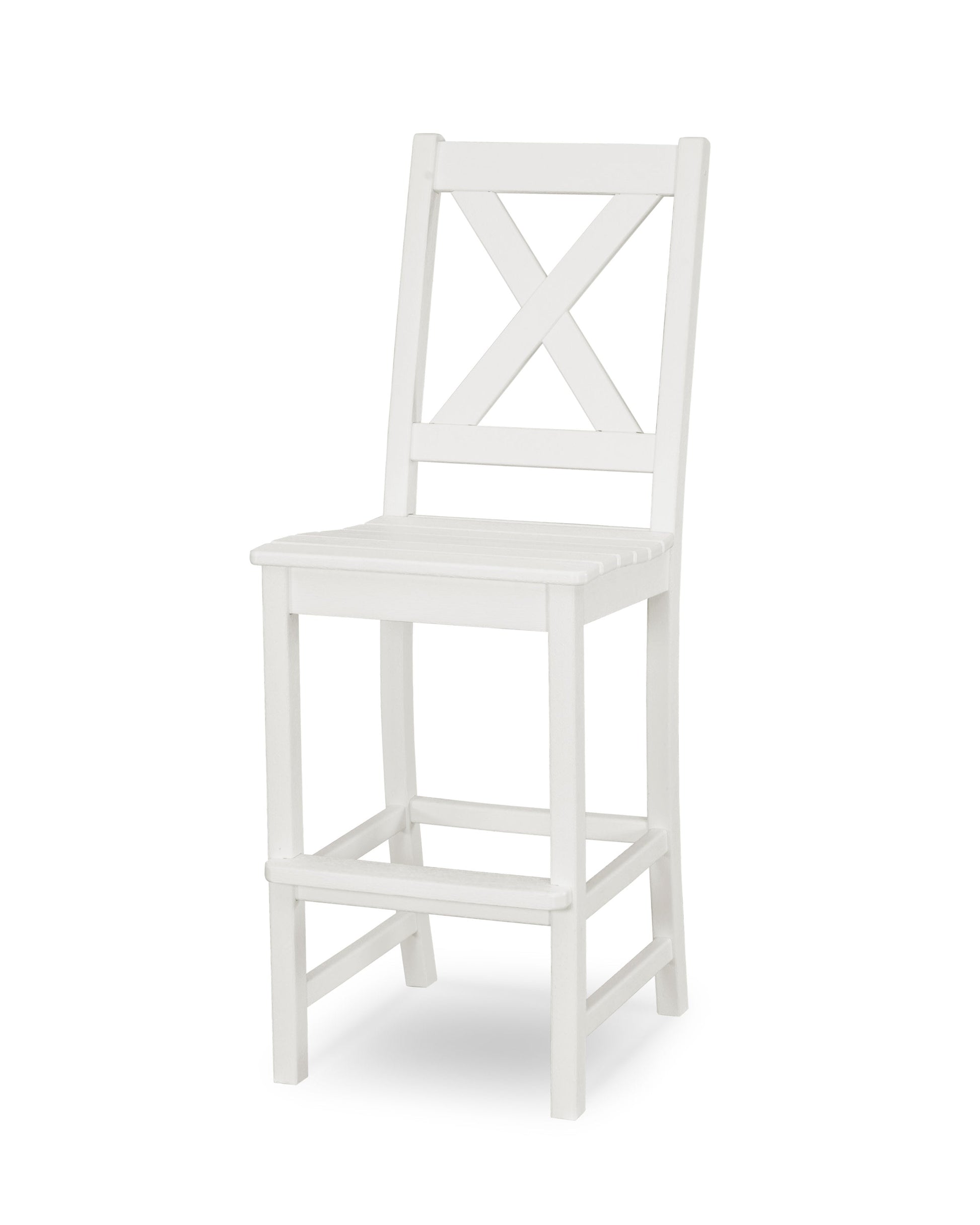 POLYWOOD Braxton Bar Side Chair — White
