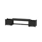 POLYWOOD 48" Nautical Straight Planter Bench Set — Black