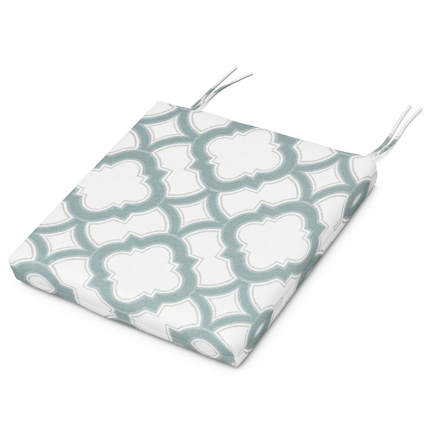 POLYWOOD Acadia Dining Side Seat Pad — Trellis Glacier Spa
