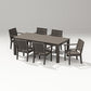 Polywood - Latitude 7-Piece Armchair Dining Set - Parsons 84" - FREE SHIPPING