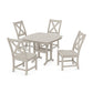 POLYWOOD Braxton Side Chair 5-Piece Dining Set — Sand