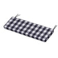 POLYWOOD Chinoiserie Bench Seat Cushion — Buffalo Plaid Navy