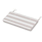 POLYWOOD Chinoiserie Bench Seat Cushion — Cabana Stripe Dune Burlap