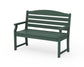 POLYWOOD Savannah 48" Bench — Green