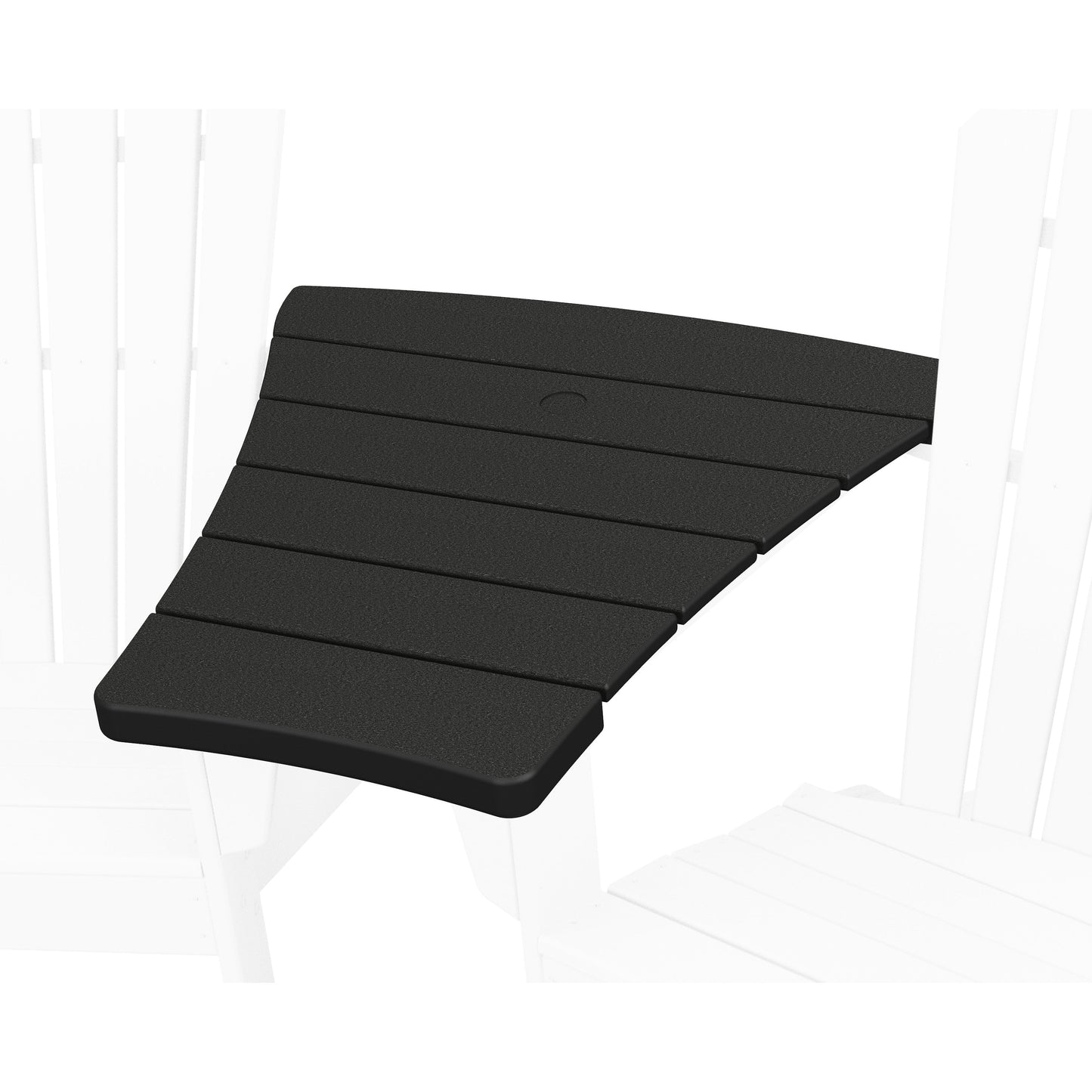 POLYWOOD Angled Adirondack Connecting Table — Black