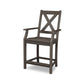 POLYWOOD Braxton Counter Arm Chair — Vintage Coffee