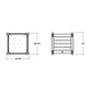 POLYWOOD Nautical Large Square Planter Box