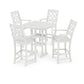 POLYWOOD Chinoiserie 5-Piece Bar Set — White