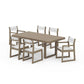 POLYWOOD EDGE Sling 7-Piece Dining Set — Vintage Sahara / White Sling