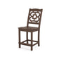 POLYWOOD Chinoiserie Counter Side Chair — Mahogany