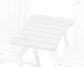 POLYWOOD 600 Series Straight Adirondack Dining Connecting Table — White