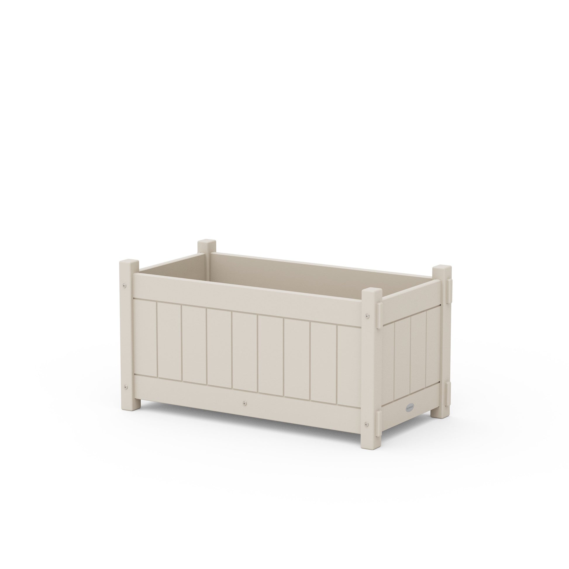 POLYWOOD Vineyard Rectangle Double Planter Box — Sand