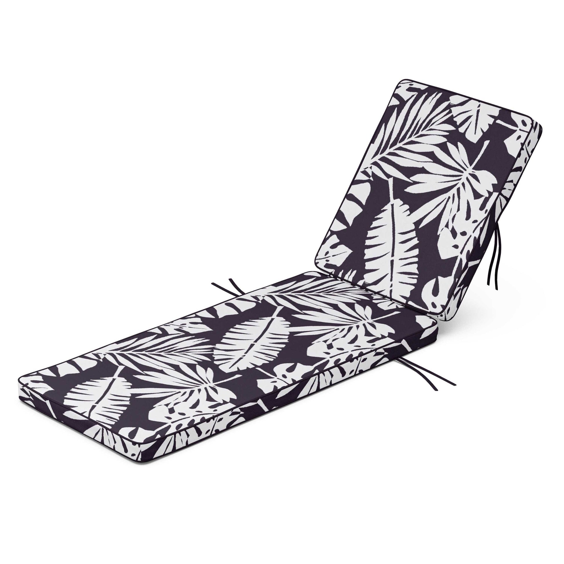 POLYWOOD Acadia Chaise Cushion — Leaf Navy