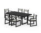POLYWOOD EDGE Sling 7-Piece Dining Set — Black / Birch Sling