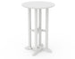POLYWOOD 24" Round Farmhouse Counter Bistro Table — Vintage White